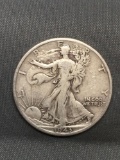 1943-D United States Walking Liberty Silver Half Dollar - 90% Silver Coin from Estate