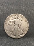 1945 United States Walking Liberty Silver Half Dollar - 90% Silver Coin from Estate
