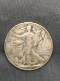 1947-D United States Walking Liberty Silver Half Dollar - 90% Silver Coin from Estate