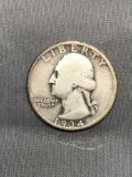 1934 United States Washington Silver Quarter - 90% Silver Coin from Estate