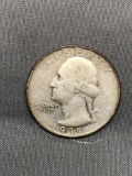 1935 United States Washington Silver Quarter - 90% Silver Coin from Estate