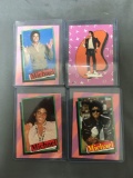 4 Card Lot of Rare Vintage 1980's MICHAEL JACKSON King of Pop Trading Cards