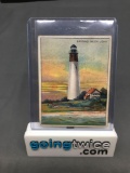 1910 Hassan Tobacco EATON'S NECK LIGHTHOUSE Vintage Tobacco Card