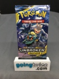 Factory Sealed Pokemon Sun & Moon UNBROKEN BONDS 10 Card Booster Pack