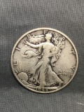 1944-S United States Walking Lberty Silver Half Dollar - 90% Silver Coin from Estate