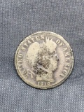 1912-D United States Barber Silver Dime - 90% Silver Coin from Estate