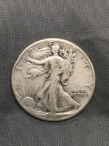 1941 United States Walking Lberty Silver Half Dollar - 90% Silver Coin from Estate