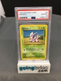 PSA Graded 1999 Pokemon Base Set Unlimited #55 NIDORAN Trading Card - GEM MINT 10