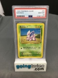 PSA Graded 1999 Pokemon Base Set Unlimited #55 NIDORAN Trading Card - GEM MINT 10