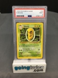 PSA Graded 1999 Pokemon Base Set Unlimited #33 KAKUNA Trading Card - MINT 9