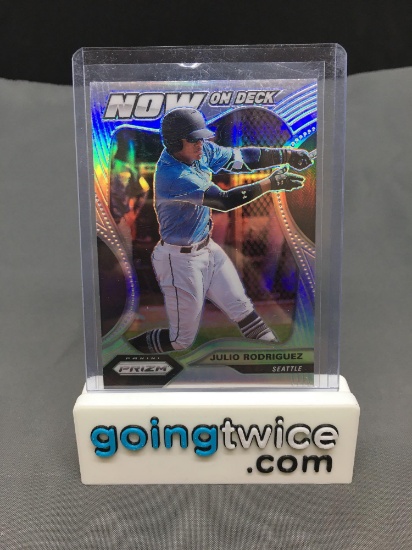 2020 Panini Prizm Now On Deck Silver Prizm JULIO RODRIGUEZ Mariners ROOKIE Baseball Card