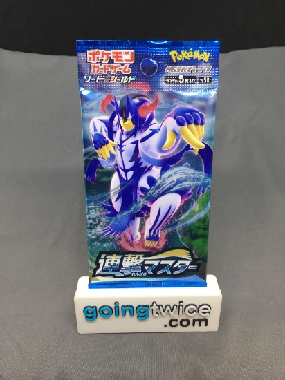 Factory Sealed Pokemon Japanese RAPID STRIKE 5 card Booster Pack