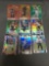 9 Card Lot of REFRACTOR and PRIZM Sports Cards with Rookies, Stars and More!