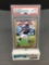 PSA Graded 2001 Topps #350 LADAINIAN TOMLINSON Chargers ROOKIE Football Card - NM-MT 8