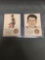 2 Card Lot of 2015 Gypsy Oak GEORGE MIKAN & BILL RUSSELL with 1953 & 1957 Pennys - WOW