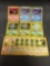 13 Card Lot of Vintage Pokemon Wizards of the Coast Starters - Pikachu, Charmander & More!