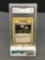 GMA Graded 1999 Pokemon Fossil #60 GAMBLER Trading Card - NM 7