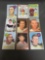 9 Card Lot of Vintage 1960's Topps Baseball Cards with ROOKIES and STARS from Estate Collection