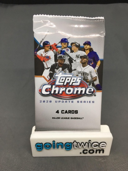 Factory Sealed 2020 Topps Chrome Update MLB Baseball 4 Card Pack - NEW PRODUCT