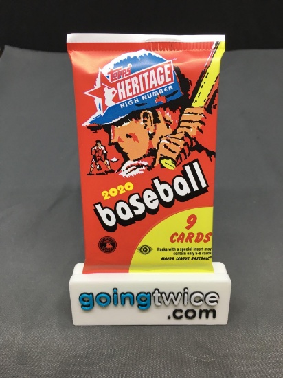 Factory Sealed 2020 Topps Heritage High Number Baseball 9 Card Hobby Edition Pack