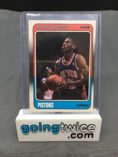 1988-89 Fleer #43 DENNIS RODMAN Pistons ROOKIE Vintage Basketball Card