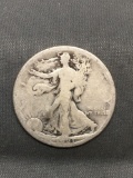 1921-S United States Walking Liberty Silver Half Dollar - 90% Silver Coin from Estate