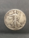 1940 United States Walking Liberty Silver Half Dollar - 90% Silver Coin from Estate