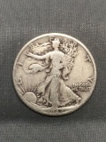 1942 United States Walking Liberty Silver Half Dollar - 90% Silver Coin from Estate