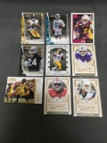 9 Card Lot of FOOTBALL ROOKIE CARDS - Mostly From Newer Sets or STARS from HUGE Collection