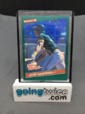 1986 Donruss The Rookies JOSE CANSECO A's ROOKIE Baseball Card