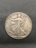 1946-D United States Walking Liberty Silver Half Dollar - 90% Silver Coin from Estate