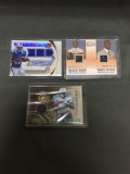 3 Card Lot of Football Jersey Cards and Autograph Card - Robert Woods Autographed Football Card