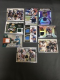 Amazing Lot of 9 Football Jersey Cards from Huge Collection with JERRY RICE Jersey and More!