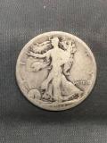 1918-S United States Walking Liberty Silver Half Dollar - 90% Silver Coin from Estate