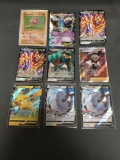 9 Count Lot of Modern Pokemon Holo & Reverse Foil Trading Cards