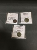 WOW 3 Count Lot of Ancient Coins from HIGH END COLLECTION