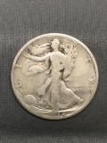 1934-S United States Walking Liberty Silver Half Dollar - 90% Silver Coin from Estate