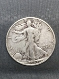 1944-S United States Walking Liberty Silver Half Dollar - 90% Silver Coin from Estate