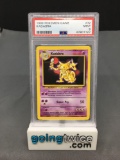PSA Graded 1999 Pokemon Base Set Unlimited #32 KADABRA Trading Card - MINT 9