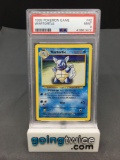 PSA Graded 1999 Pokemon Base Set Unlimited #42 WARTORTLE Trading Card - MINT 9