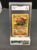 GMA Graded 1999 Pokemon Fossil #37 GRAVELER Trading Card - NM+ 7.5