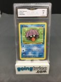 GMA Graded 1999 Pokemon Fossil #54 SHELLDER Trading Card - NM 7
