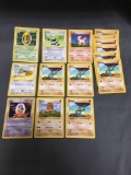 15 Card Lot of Vintage Pokemon 1999 Base Set Shadowless Trading Cards