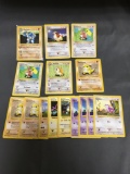 15 Card Lot of Vintage Pokemon 1999 Base Set Shadowless Trading Cards