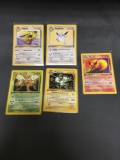 5 Card Lot of Vintage Pokemon 1st Edition BLACK STAR RARES Trading Cards from Huge Collection