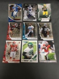 9 Card Lot of FOOTBALL ROOKIE CARDS - Mostly 2018 and NEWER with STARS and FUTURE STARS!