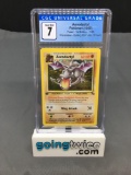 CGC Graded 1999 Pokemon Fossil 1st Edition #1 AERODACTYL Prerelease Holofoil Rare Trading Card - NM