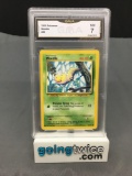 GMA Graded 1999 Pokemon Base Set Unlimited #69 WEEDLE Trading Card - NM 7