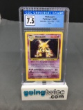 CGC Graded 1999 Pokemon Base Set Unlimited #1 ALAKAZAM Holofoil Rare Trading Card - NM+ 7.5