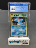 CGC Graded 1999 Pokemon Japanese Neo Premium File #160 FERALIGATR Holofoil Rare Trading Card -